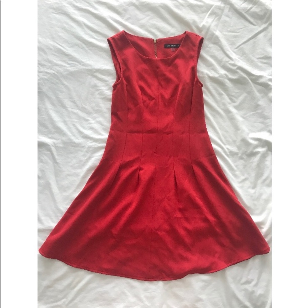 Julie Billiart cinched red dress
